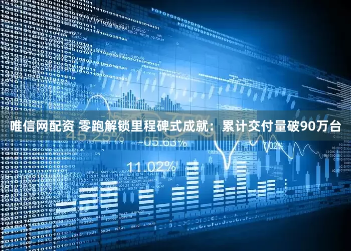唯信网配资 零跑解锁里程碑式成就：累计交付量破90万台