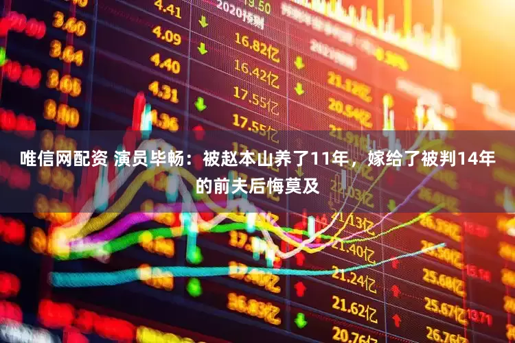 唯信网配资 演员毕畅：被赵本山养了11年，嫁给了被判14年的前夫后悔莫及